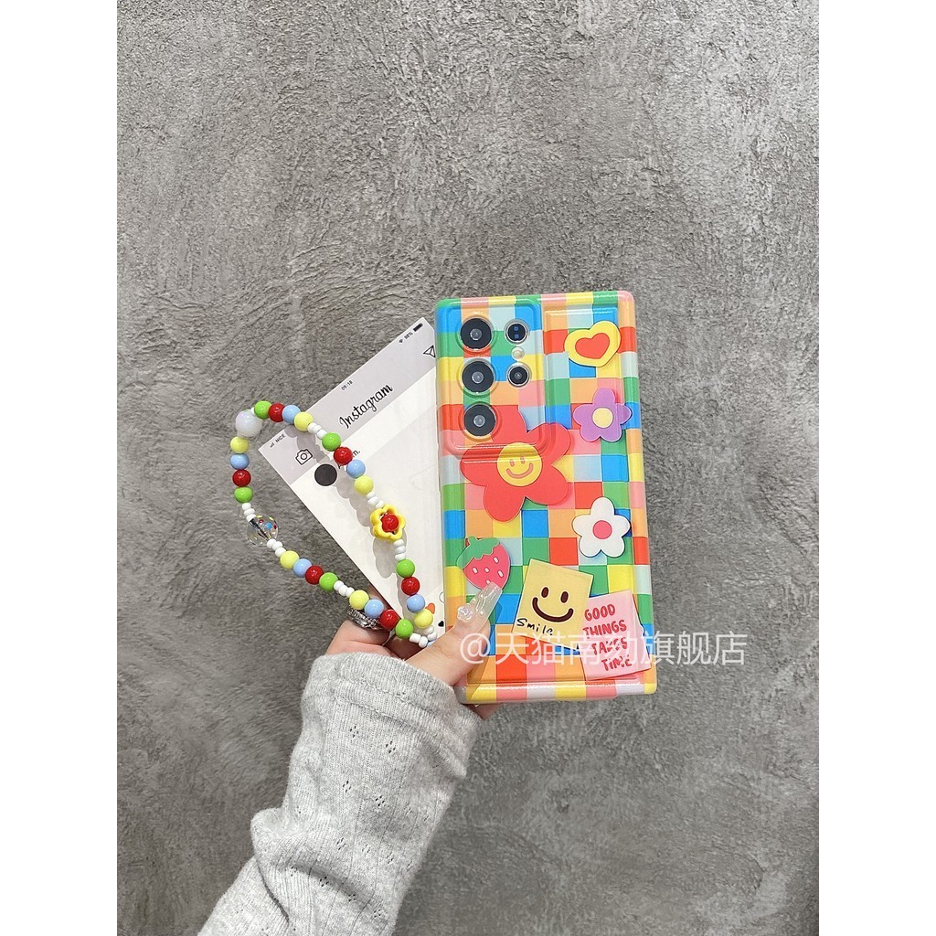 เหมาะสําหรับ Samsung s25ultra เคสโทรศัพท์ s23plus มี S24 สิบ a53 Niche a52 สาวหัวใจ a54s21+High-Appearance a55 Soft note20u รวมทุกอย่างถุงลมนิรภัย s22a34 การ์ตูนไม่บรรจุ