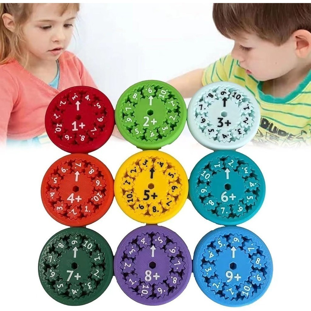 💕💕ชิ้นคณิตศาสตร์ Fidget Spinners Fidget Spinners คณิตศาสตร์ Multiplication ตารางสําหรับเด็กของเล่นเพ