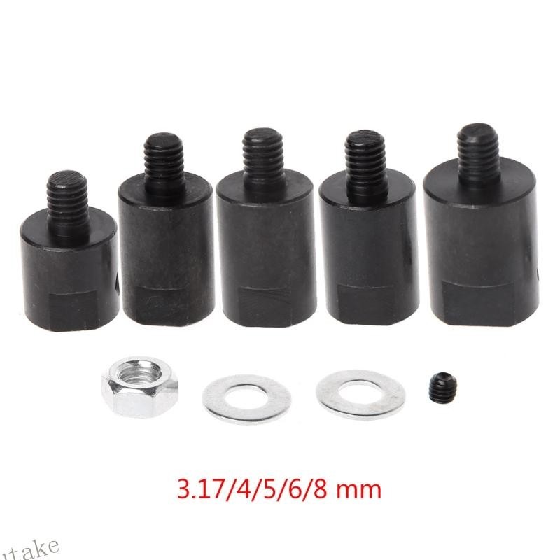 Uki 3 17 4 5 6 8 มม.เพลามอเตอร์เพลา Coupler แขนข้อต่อ Chuck Adapter