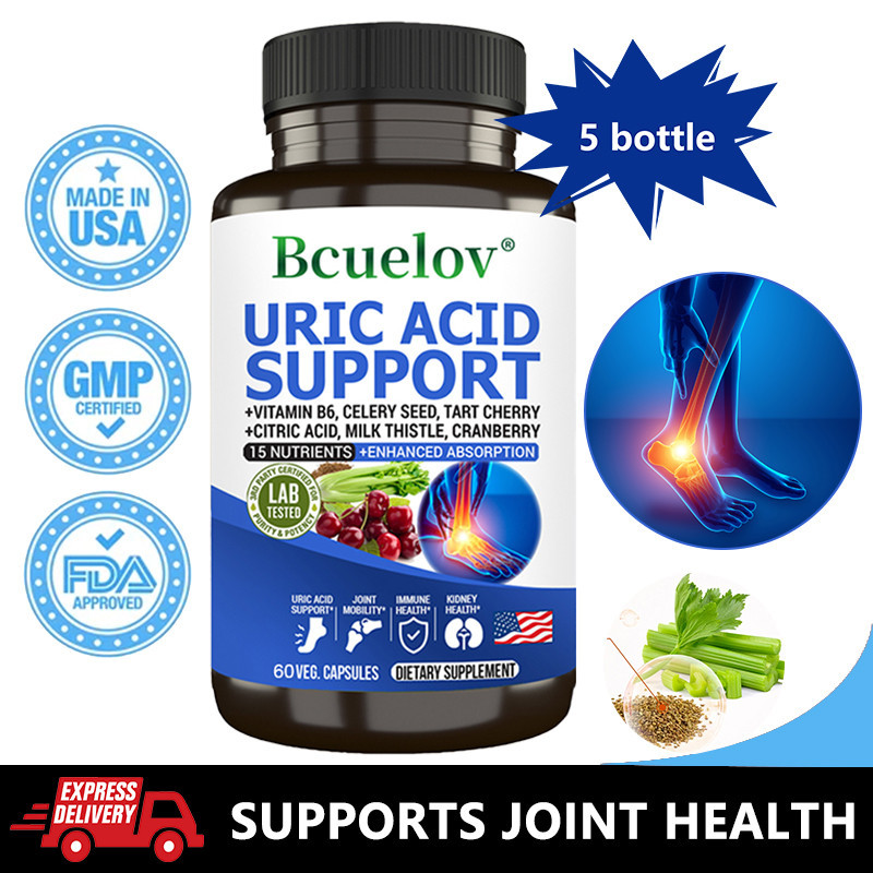 อาหารเสริม Uric Acid Support – Uric Acid Cleansing & Kidney Support – ฟังก์ชั่นภูมิคุ้มกันและตับ