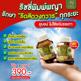 พิมพ์พญา ปราบริดสีดวง ริชชี่พิมพ์พญา ติ่งหัวยุบ ฝ่อ หายปวด อักเสบ 1 กระปุก 30 แคปซูล