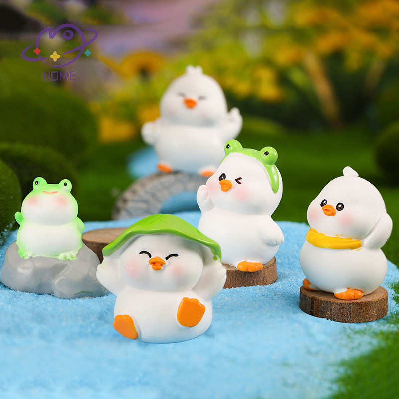 [mayhome] 1 ชิ้นFigurines Miniaturesเป็ดน่ารักMicroภูมิทัศน์เครื่องประดับสําหรับตกแต่งบ้านตกแต่งห้องรถอุปกรณ์สํานักงานเดสก์ท็อป {TH}