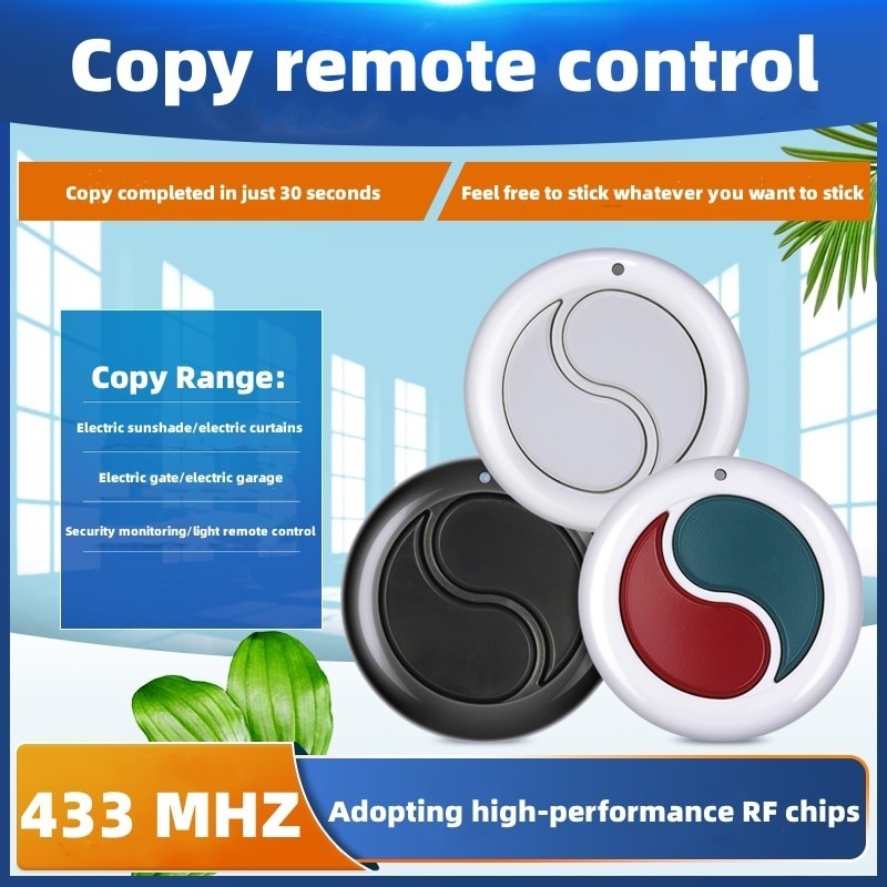 รีโมต เครื่องส่งสัญญาณไฟฟ้าไร้สาย 433MHz 2 คีย์ RF 433.92Mhz สําหรับประตูโรงรถ