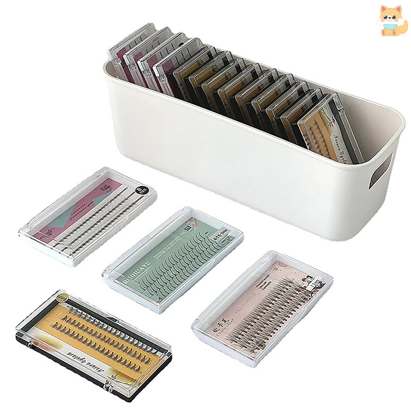 [VI] S/l กล่องเก็บขนตาปลอมสําหรับเครื่องมือต่อขนตาออแกไนเซอร์ Lash อุปกรณ์เสริมเครื่องสําอางแต่งหน้าเครื่องมือกล่องเก็บ TH