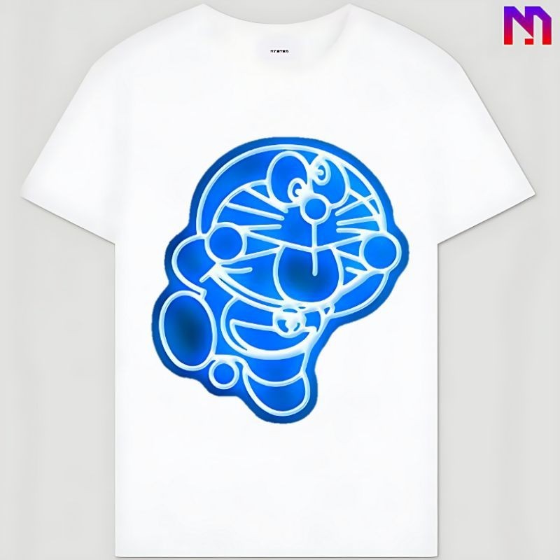 ใหม่ เสื้อ "Doraemon" oversize Unisex ผ้าCotton 100% T-Shirt ชุดใหม่น่ารัก