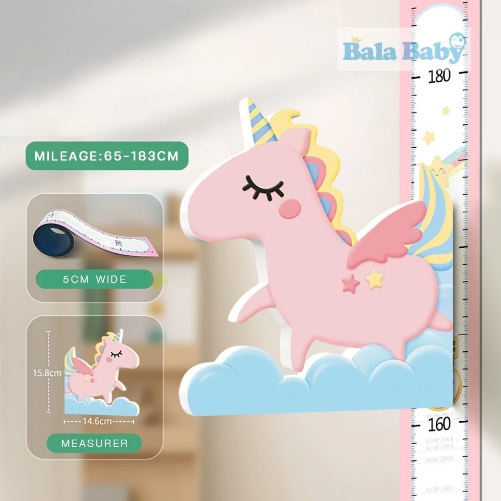 สติ๊กเกอร์วัดส่วนสูงแม่เหล็ก 3D สำหรับตกแต่งผนัง S05 thumbnail 7
