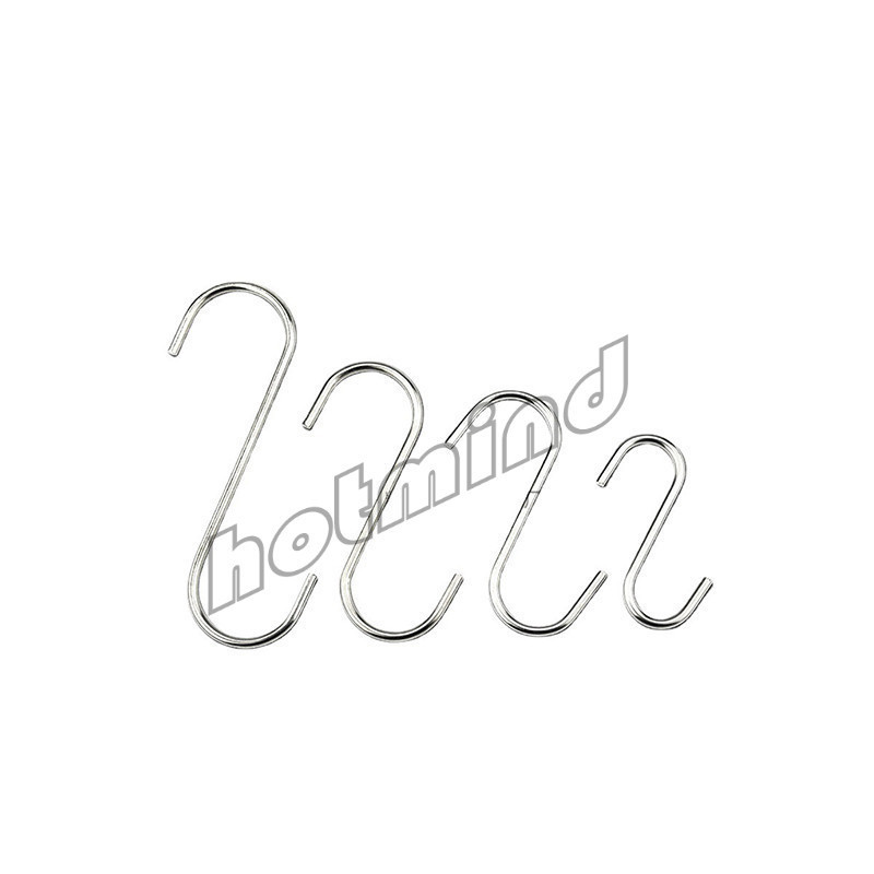 HD ตะขอสแตนเลสตัว S ที่เกี่ยวของ แขวนเสื้อผ้า อเนกประสงค์ ขนาด 5 cm 7 cm 9 cm 11 cm S-hook - รูปที่ 7