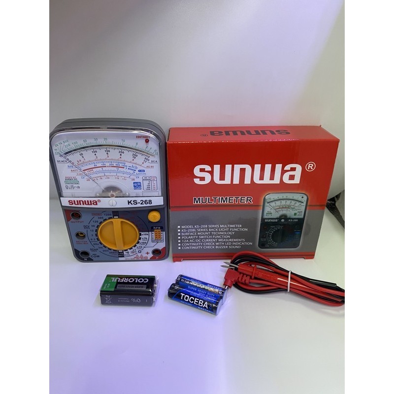 วัดไฟ SUNWA KS-268  Multmetetมัลติเตอร์เข็ม  มิตเตอร์ไฟมัลติมิเตอร์แบบอนาลอ็ค