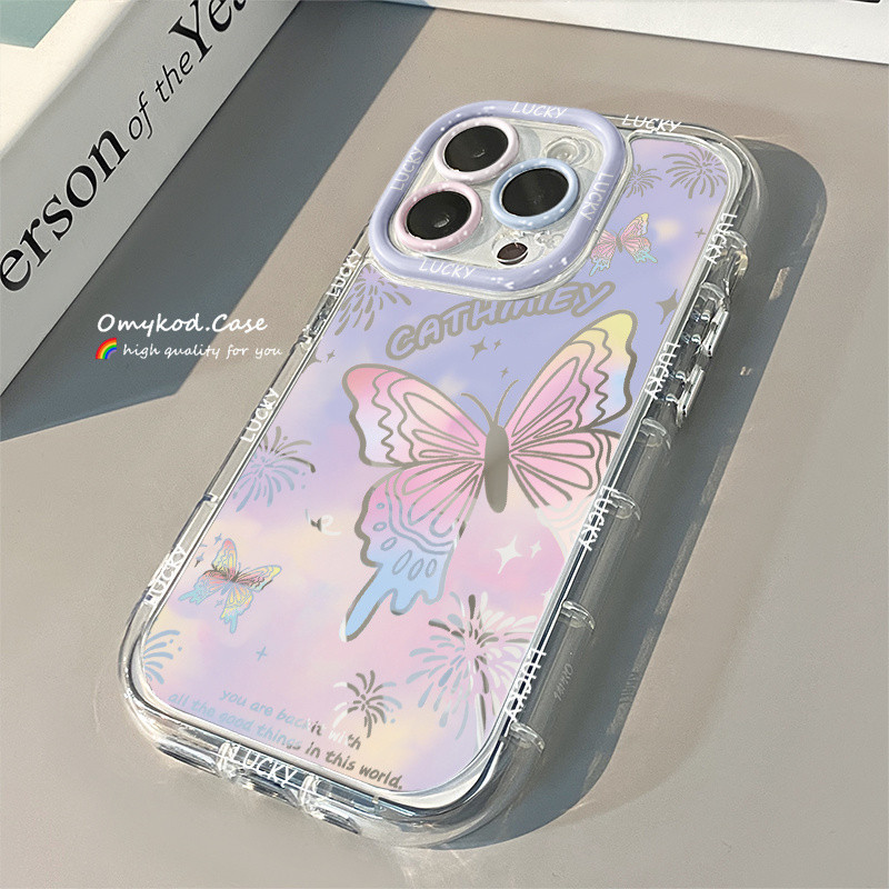 Case+Chain For Vivo Y18 Y17s Y15s Y16 Y11 Y28 Y03 Y02s Y20 Y21 Y22 Y27 Y28s Y20s Y12s Y12A Y17 Y15 Y12 Y01 Y51 Y15A Y50 Y30 Y95 ฝาครอบโทรศัพท์ผีเสื้อนุ่มรูปแบบ