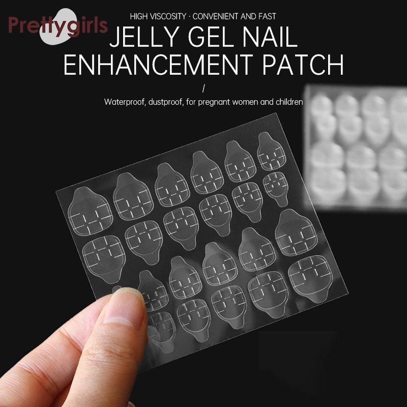 PY.thFake Nail Jelly Glue Wearing Nail Transparent Double Sided Glue Printing Nail Art Piece-PY