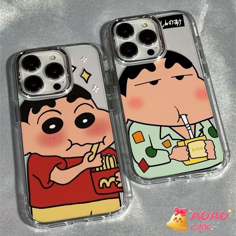 การ์ตูนน่ารักตลก เคส ชินจัง อ่อนนุ่มiPhone 11 13 Pro Max 14 15 12 Pro Max 7Plus Iphone 7 14 15 8 XR X XS Max SE 2020