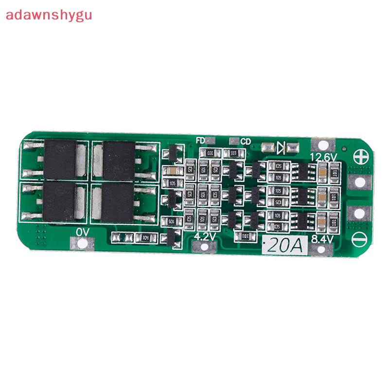 Adagu 3S 20A Li-ion Lithium 18650 Charger PCB BMS แผ่นป้องกัน 12.6V TH
