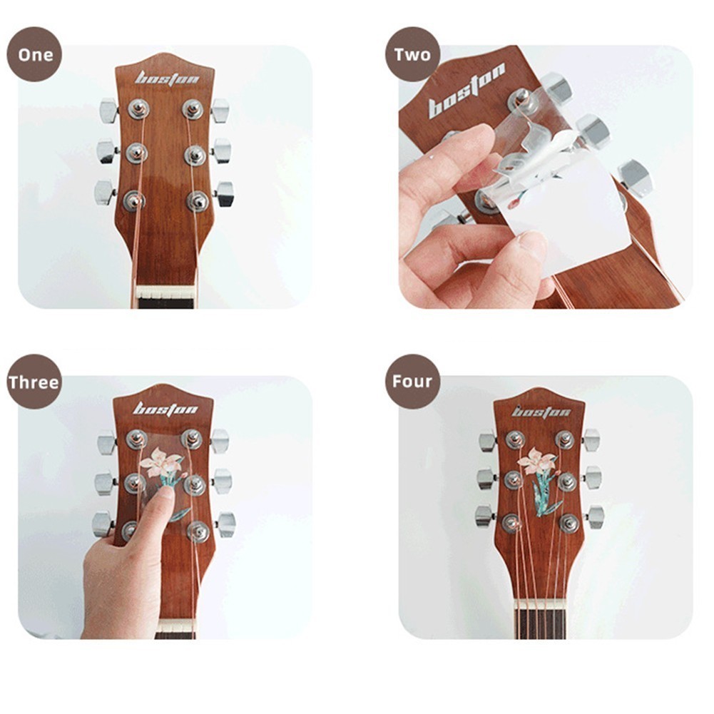 [ในสต็อก] กีตาร์ Headstock Decal สติกเกอร์กีตาร์คอสติกเกอร์ DIY กีตาร์อุปกรณ์เสริม - รูปที่ 4
