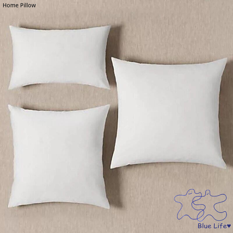 Simple Pure White Pillow Core Non-ทอ PP Cotton Pillow Core Vacuum Compressed Square Cushion Core หมอนรองเอว