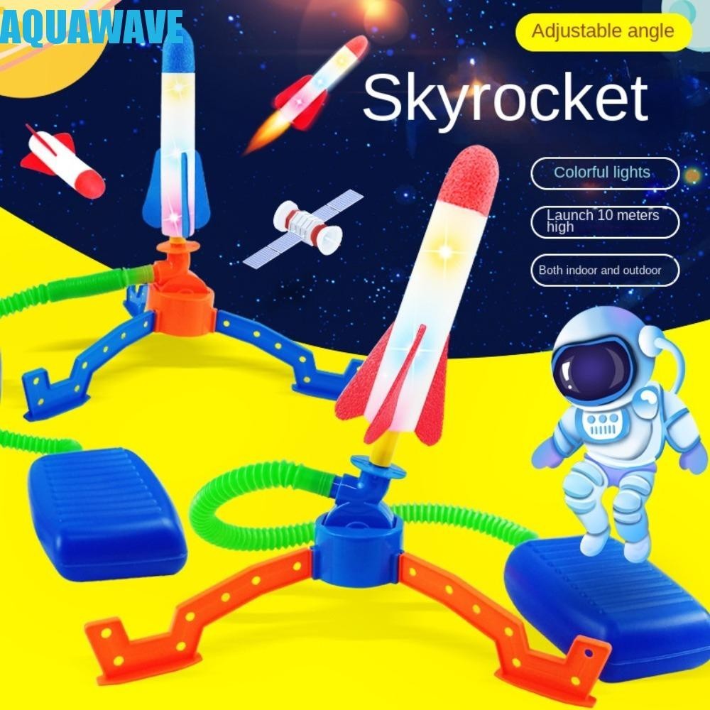 น้ํา เท้าเหยียบ ตัวเปิด 1ชุดเด็กชายและเด็กหญิงกีฬากลางแจ้งของเล่นเด็กเล่นชุดของเล่นไฟกระพริบเหยียบเกมปรับพ่อแม่และลูกปฏิสัมพันธ์กดจรวดเ