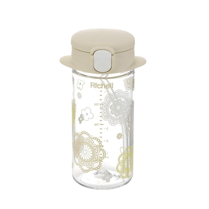 Richell Acryl Slim Mug R 240 Beige 1pc 240ml 7 Months Direct From Japan

