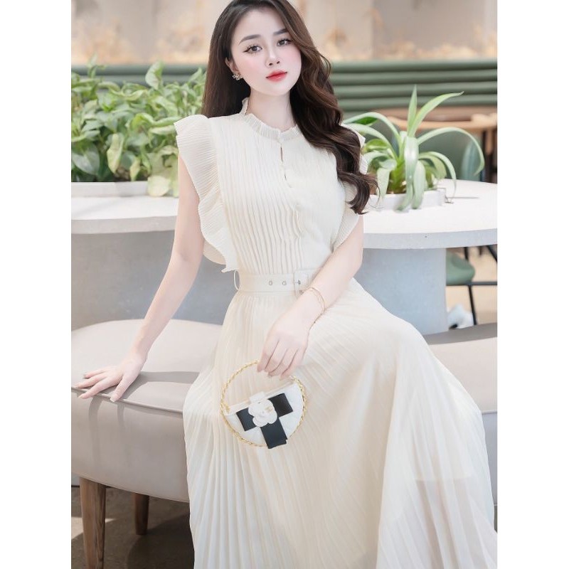 ชุดครีมผู้หญิงอาจnn26พร้อมเข็มขัด-นางฟ้าหางแขนชุดครีมสําหรับการเดินทางพรรคมาตรฐานตัดเสื้อการออกแบบขอ