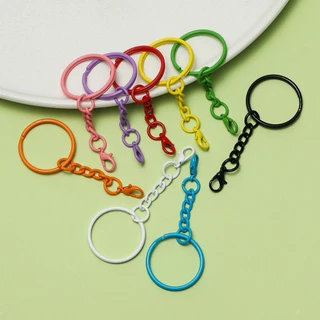 St. kunkka 5 ชิ้น/10 ชิ้นสีเหล็กพวงกุญแจ Lobster Clasp พร้อมแหวน Twist Chain รูรับแสงสําหรับ DIY พวงกุญแจกุญแจรถอุปกรณ์เอกสารทํา