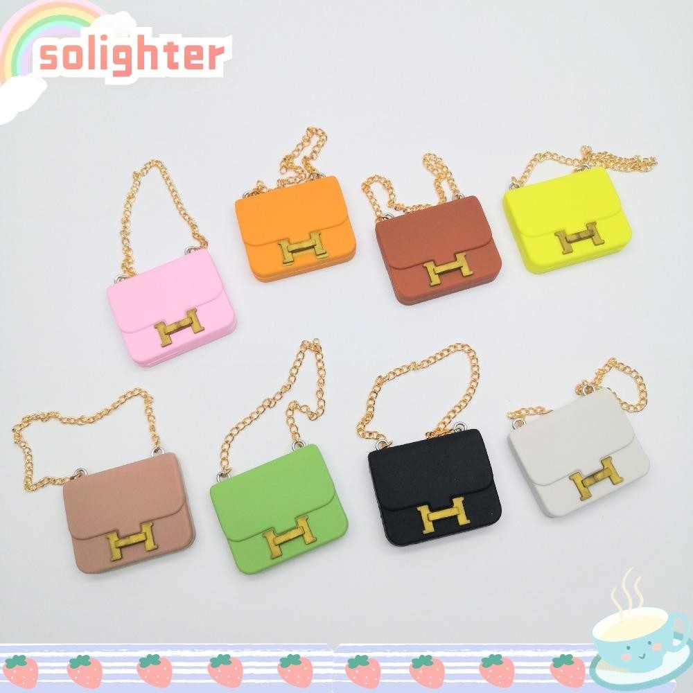 Solighter กระเป๋าถือตุ๊กตา, กระเป๋าลําลอง Mini Doll Lady กระเป๋าสะพาย, แฟชั่น Waistbag กระเป๋าตุ๊กตาอุปกรณ์เสริมสําหรับเด็ก