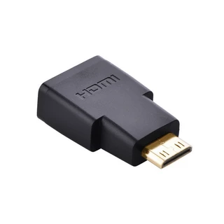 UGREEN Mini HDMI Male to HDMI Female Adapter Gold Plated หัวต่อ Mini HDMI to HDMI พร้อมเสียง รุ่น 20101