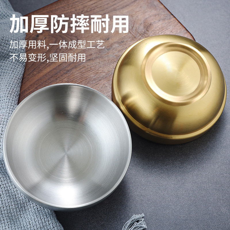 Oukeai ชามสแตนเลสสไตล์เกาหลี Golden Cooking Bowl รูปที่ 2
