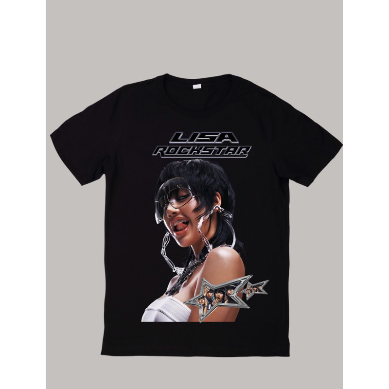 Vintage T-shirt Lisa rockstar เสื้อcotton 100%