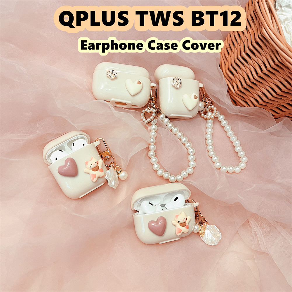READY STOCK!นําไปใช้กับ QPLUS TWS BT12 เคส Case DIY การ์ตูนซอก เคสหูฟัง ซิลิโคนนุ่ม เคส เคสหูฟัง