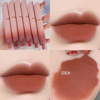 จัดส่งในกรุงเทพฯ ลิปสติกเกาหลีสีแดงน้ำตาลตุ่นสีอิฐ2.1gไม่หลุดง่ายกันน้ำ ติดทนนานLipstickเครื่องสำอาง, ลิปสติก