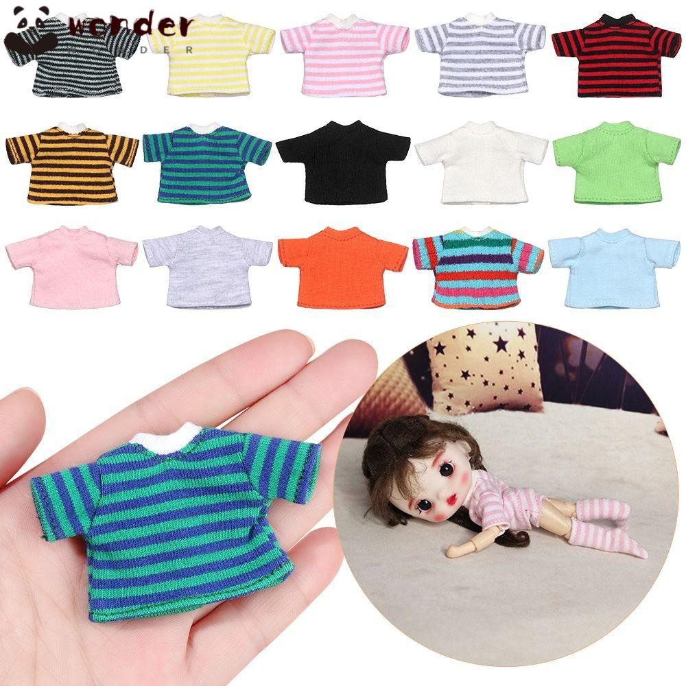 Wonder BJD ตุ๊กตาเสื้อยืดคุณภาพสูงอุปกรณ์เสริมเสื้อผ้าชุดตุ๊กตาถุงเท้าผ้าฝ้าย