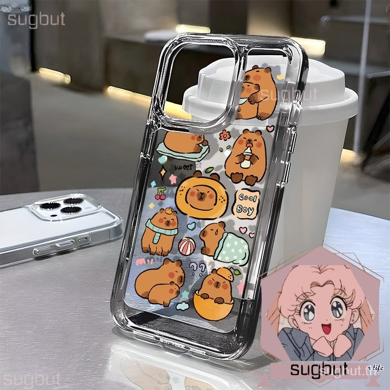 Capybara ทุกวันโทรศัพท์ Case appliesiphone 15 14 13 12 11 PROMAX ป้องกันการล่มสลายเชลล์7 8 14 15 plussoft เชลล์ XR XS MAX xsone11 12 13 15 Pro กันกระแทก