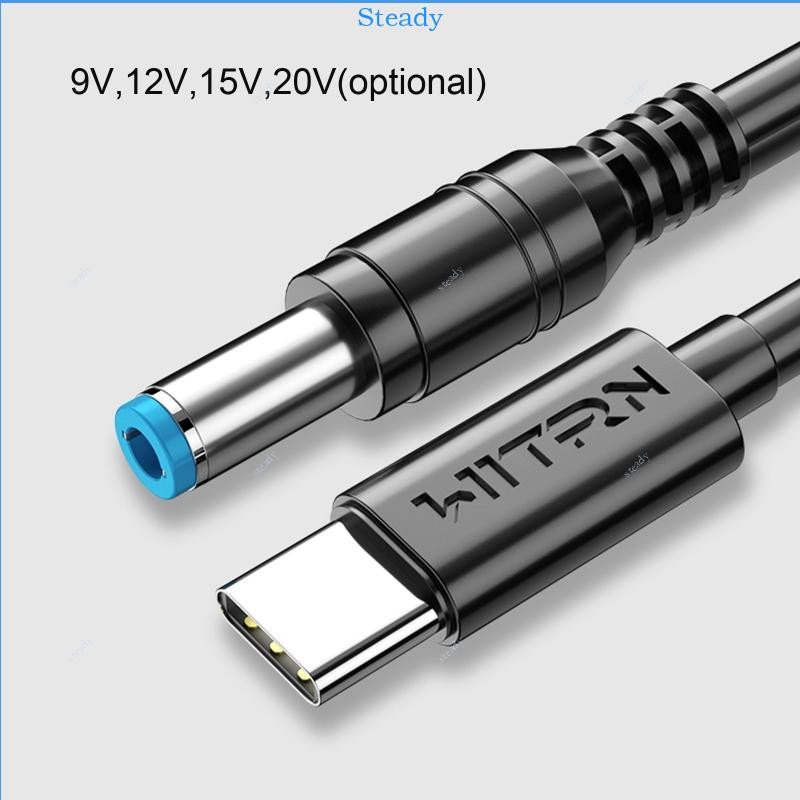 Steady USB C Type C PD ถึง 12V 5 5x2 5 มม.สายสําหรับเราเตอร์แล็ปท็อป LED DVR ลําโพงกล้องวงจรปิดกล้อง