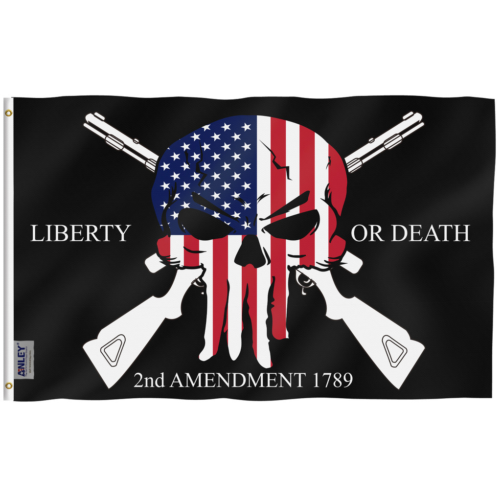 ธง Anley Liberty or Death 2nd Amendment 1789 ขนาด 90x150 ซม.