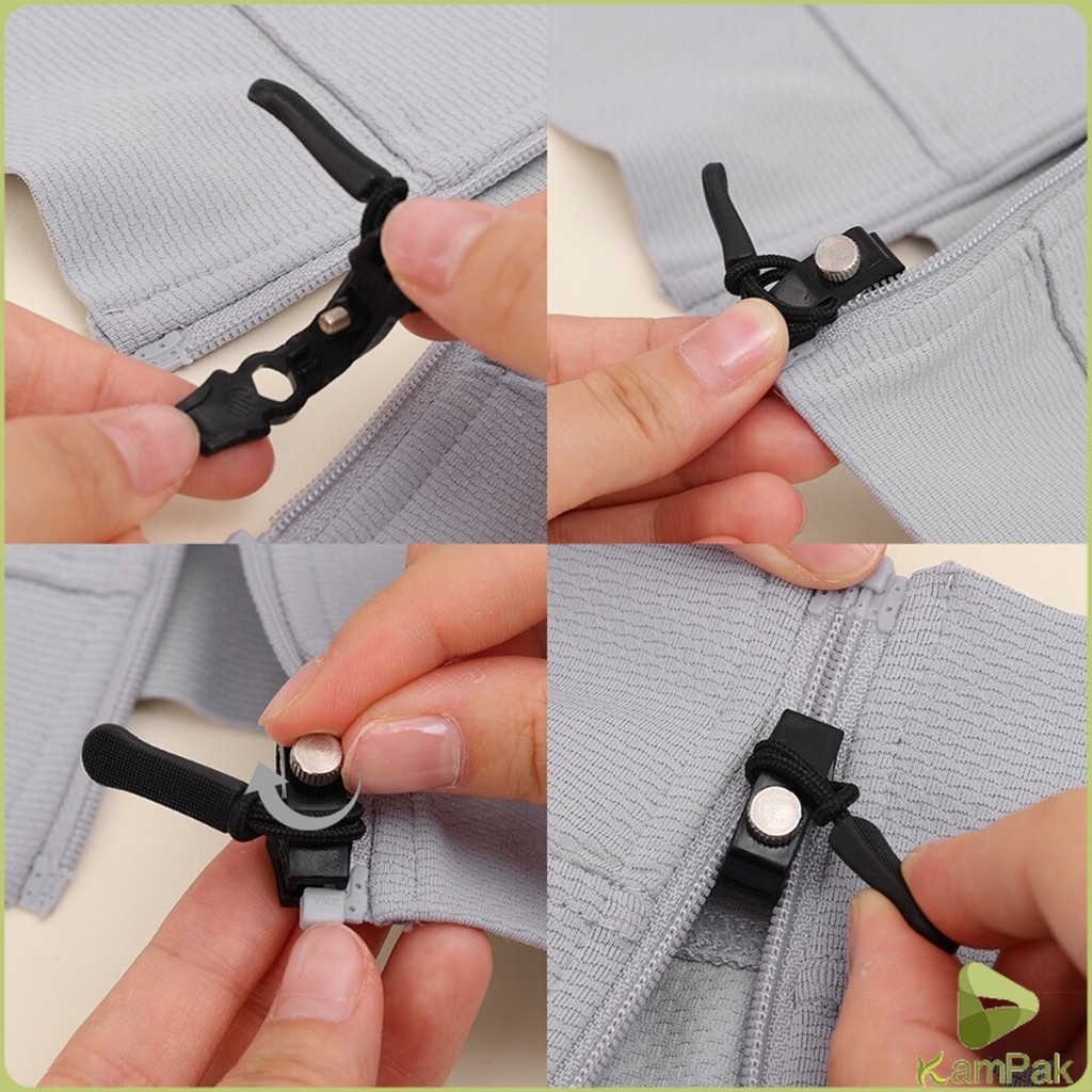 KamPak ชุดซิปซ่อม 3 ขนาดแตกต่างกัน ถอดออกได้และติดตั้งได้  Zipper Head