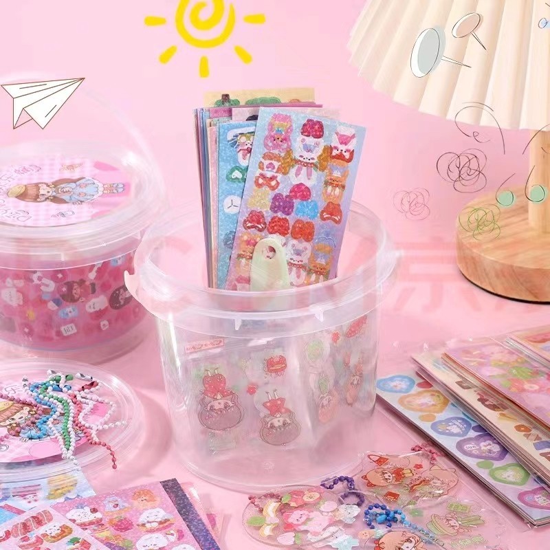 ชุดสติกเกอร์น่ารัก สติกเกอร์เลเซอร์ ลายการ์ตูนน่ารัก สําหรับเด็ก DIY เครื่องเขียนตกแต่ง-