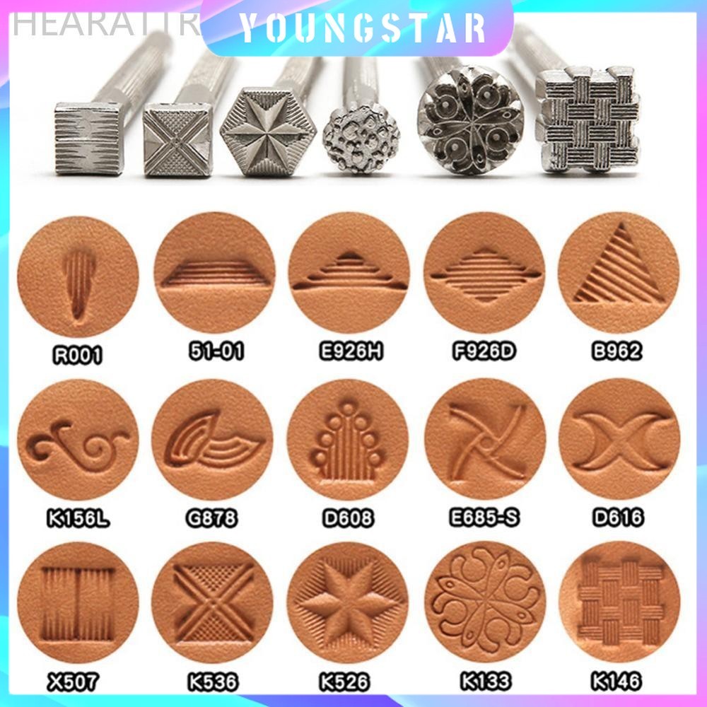 Fyg หนังชุดปั๊มโลหะ Punch เครื่องมือเครื่องปั้นดินเผาแสตมป์ DIY ดินเซรามิคแสตมป์ขี้ผึ้งหนัง Craft Pu