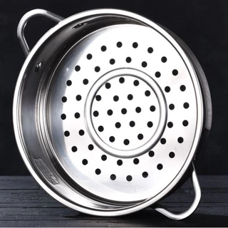 Roundin Steam Rack, 304 สแตนเลสพร้อมตะกร้านึ่งหูคู่,มัลติฟังก์ชั่ครัวเครื่องมือทําอาหาร Generic หม้อนึ่งตาราง