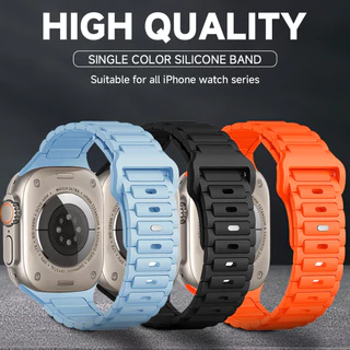 สายรัดซิลิโคน Band Soft สร้อยข้อมืออุปกรณ์เสริมสําหรับ Apple Watch s10 46 ultra2 IWatch series 10 9 8 7 6 SE 5 4 3 49/45/44/42/41/40/38 มม.
