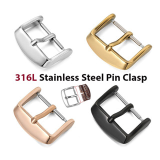 316ล สแตนเลสสายนาฬิกาหัวเข็มขัด12 14 16 18 20 22 24มิลลิเมตร…