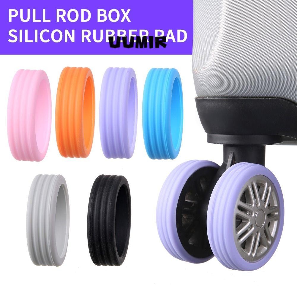 UUMIR 4/8ชิ้น/เซ็ตกระเป๋าล้อป้องกัน,ที่มีเสียงเงียบซิลิโคนกระเป๋าเดินทางล้อรองเท้า,ล้อเสียงรบกวนยามปกอุปกรณ์เสริมลดล้อสวมใส่กระเป๋าเดินทางล้อป้องก