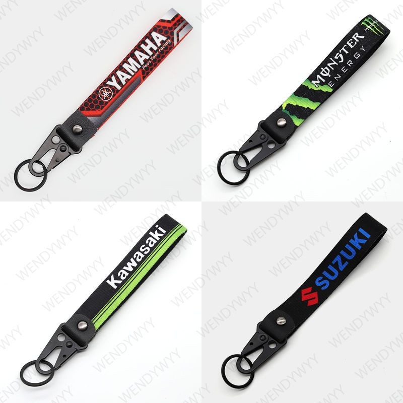 ทนทาน KAWASAKI รถจักรยานยนต์สายพวงกุญแจ Motocross Webbing Key CHAIN พวงกุญแจป้ายพวงกุญแจสําหรับทุกชนิดมอเตอร์ไซด์