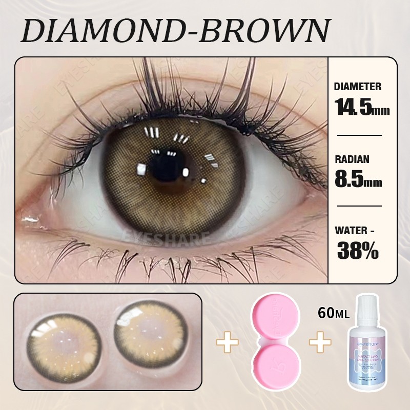 คอนแทคเลนส์น่ารักสำหรับตาโตและสายตาสั้น 0.00~-6.00 ใช้ได้ 1 ปี เลนส์สีเทา 14.5มม พร้อมน้ำยาดูแลรักษา ราคา ถูกที่สุด ดีลบีเคเค แกลเลอรีภาพที่ 5