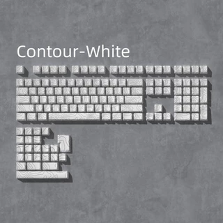 Pbt Keycap Contour Terrain Cherry profile dye-Sublimation SideแกะสลักLight-ส่งปุ่มกดครบชุด