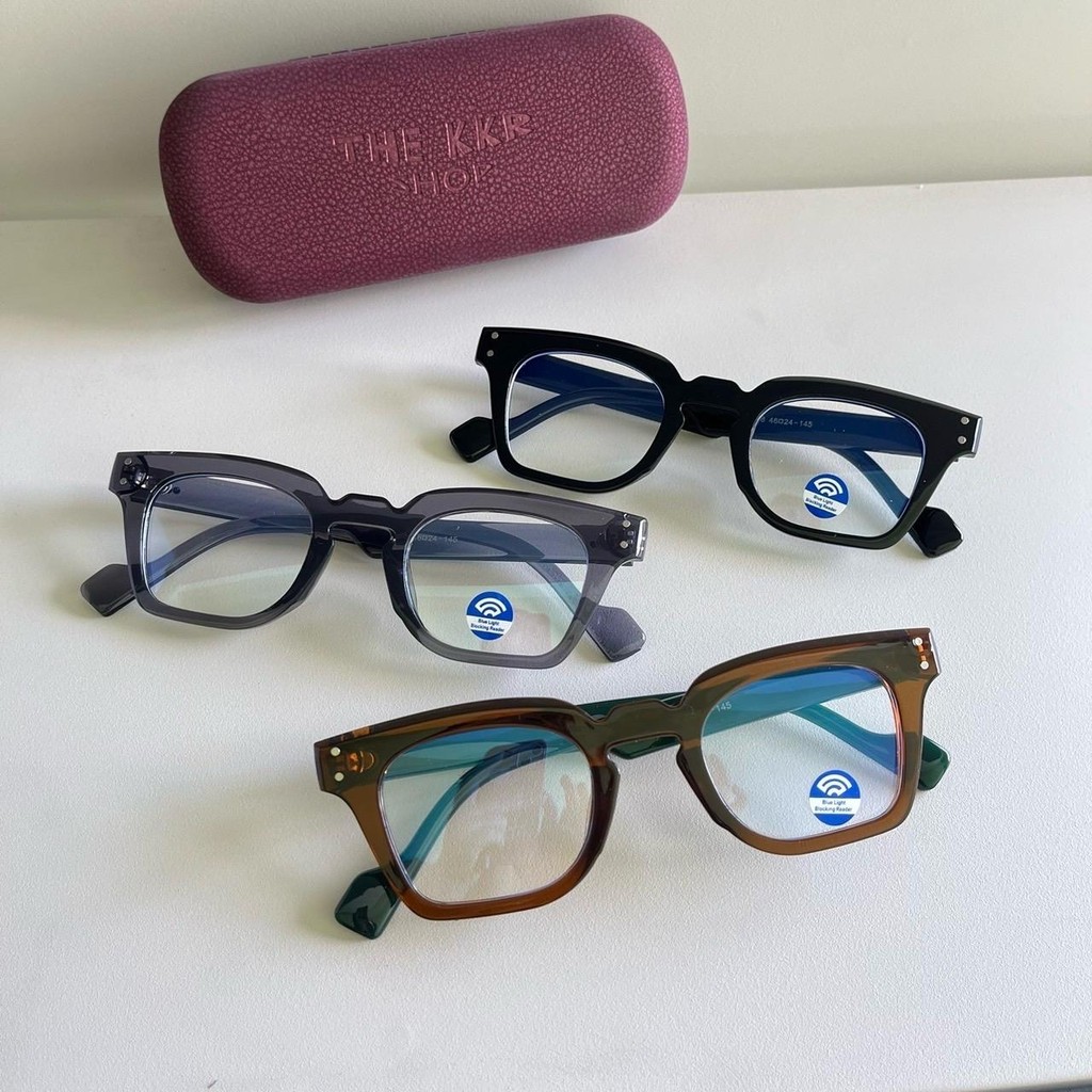Blue light แว่นกรองแสงสีฟ้า KS5668 ป้องกันแสงจอคอม โทรศัพท์ ใส่ได้ทุกโอกาส ส่งด่วนทันที จากไทบ