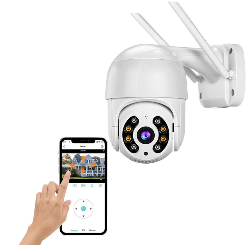 กล้อง Ip A8 ICSEE Wifi กลางแจ้ง Hd Motion Sensor Ptz ความเร็วโดมซูมกันน้ํา 2 เสาอากาศ