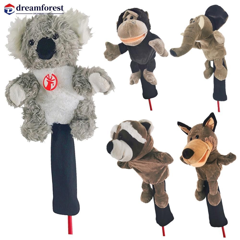 Dreamforest สัตว์น่ารัก Golf Driver Head Cover Golf No.1 Protector นุ่มทนทานหัวกอล์ฟ Club Putter ครอ