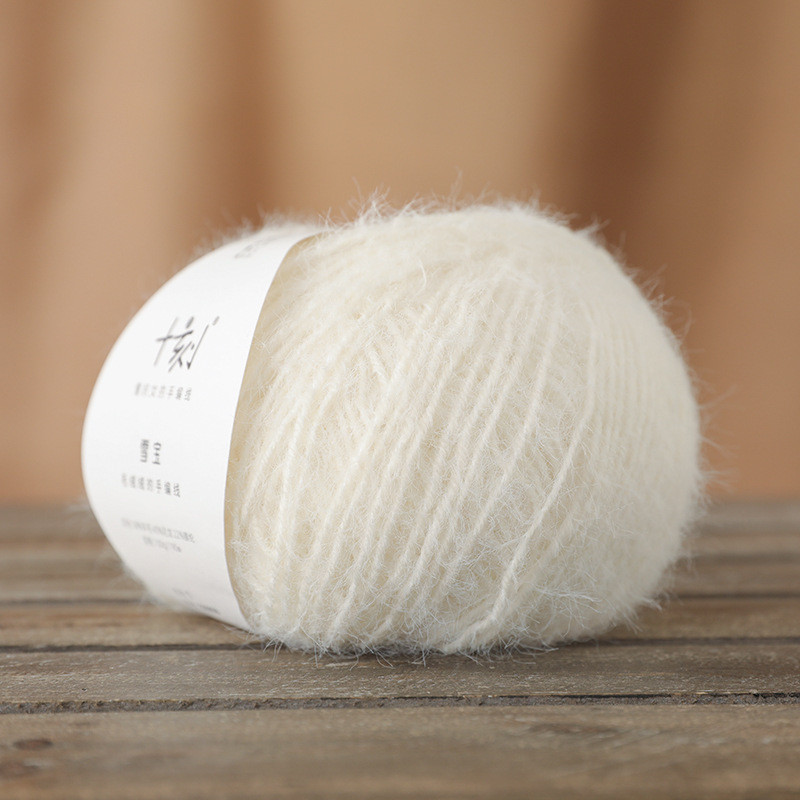 [พร้อมสต็อกจัดส่งที่รวดเร็ว] สิบแกะสลักหิมะสมบัติขนสัตว์ผสมตุ๊กตาหมวกขนสัตว์ผ้าพันคอเสื้อผ้ามือถักแพคเกจวัสดุด้าย - รูปที่ 4