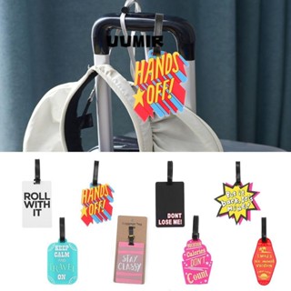 UUMIR แท็กกระเป๋าเดินทาง, ฉลากกระเป๋าเดินทางซิลิโคนอ่อนนุ่มห…