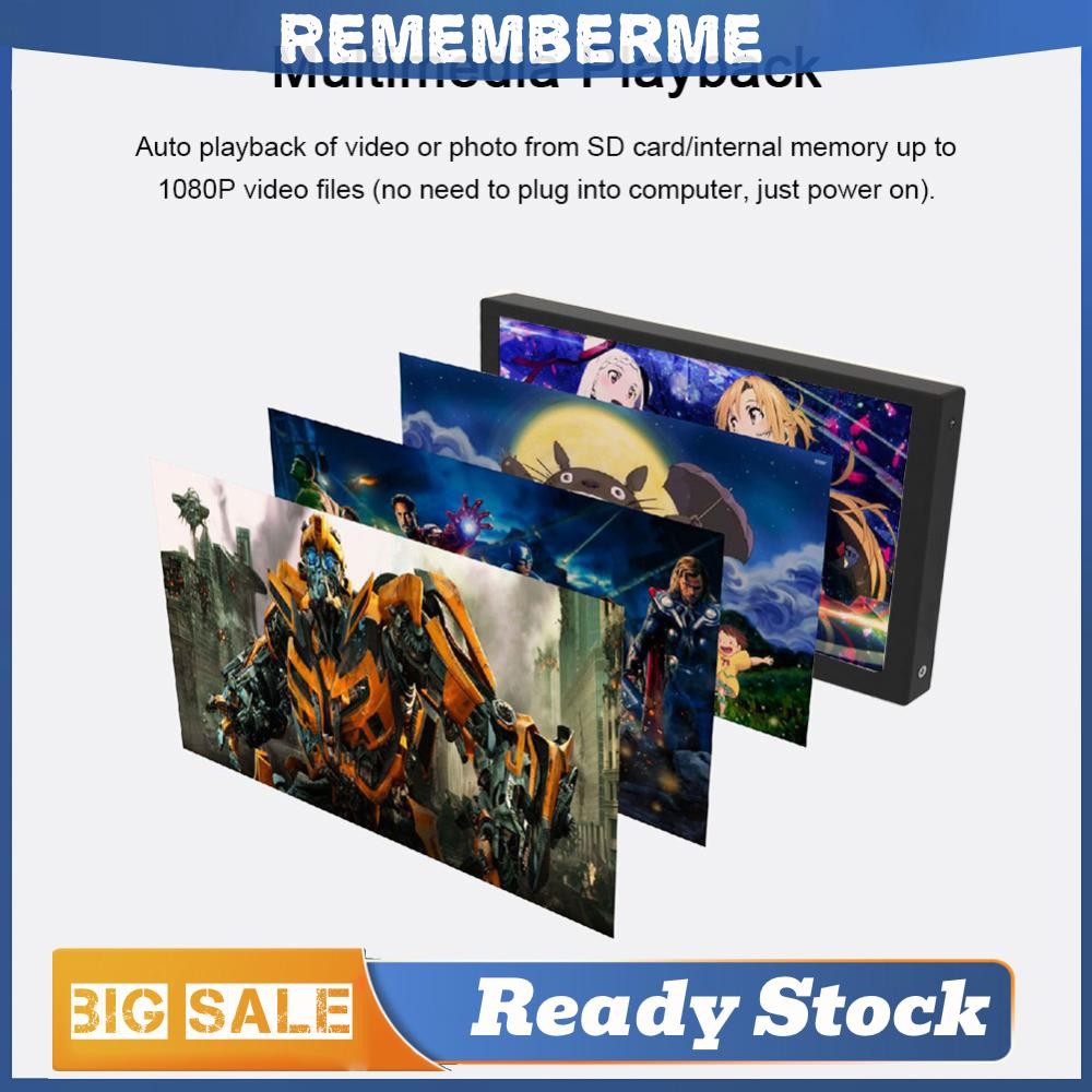 5 นิ้ว IPS หน้าจอรองคอมพิวเตอร์ขนาดเล็กจอแสดงผล USB PC CPU GPU RAM HDD Monitor