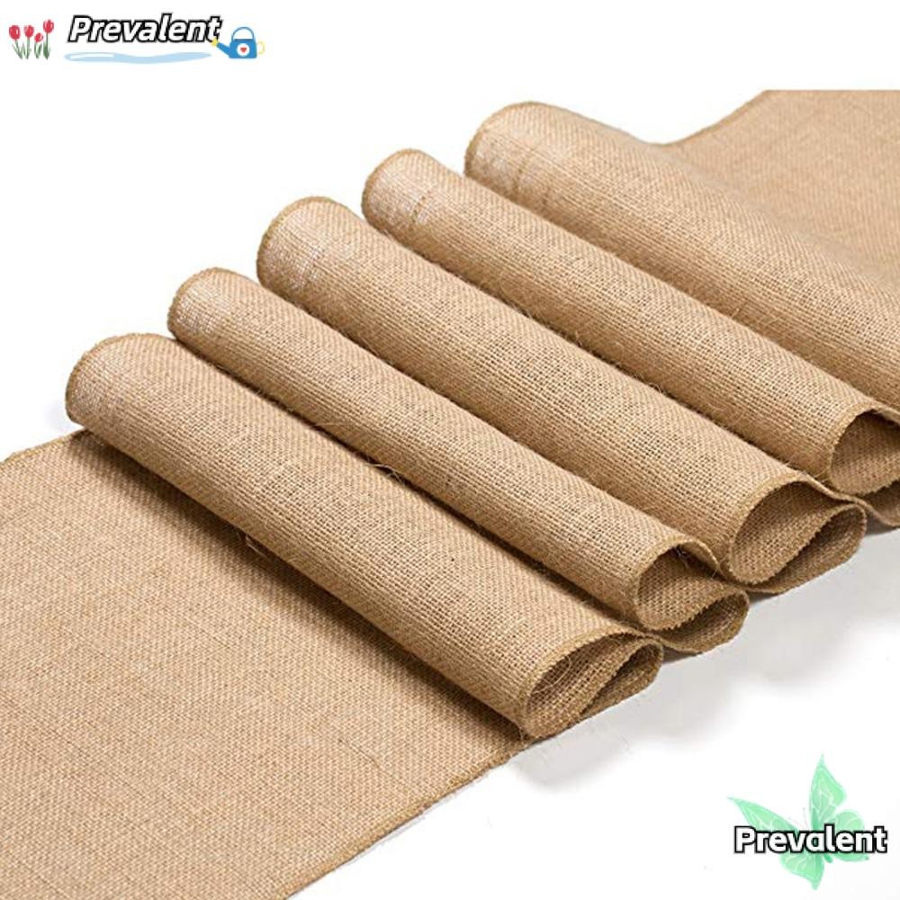 Preva Vintage Table Runner Party ตกแต่ง Burlap Hessian Country Home Table Runners