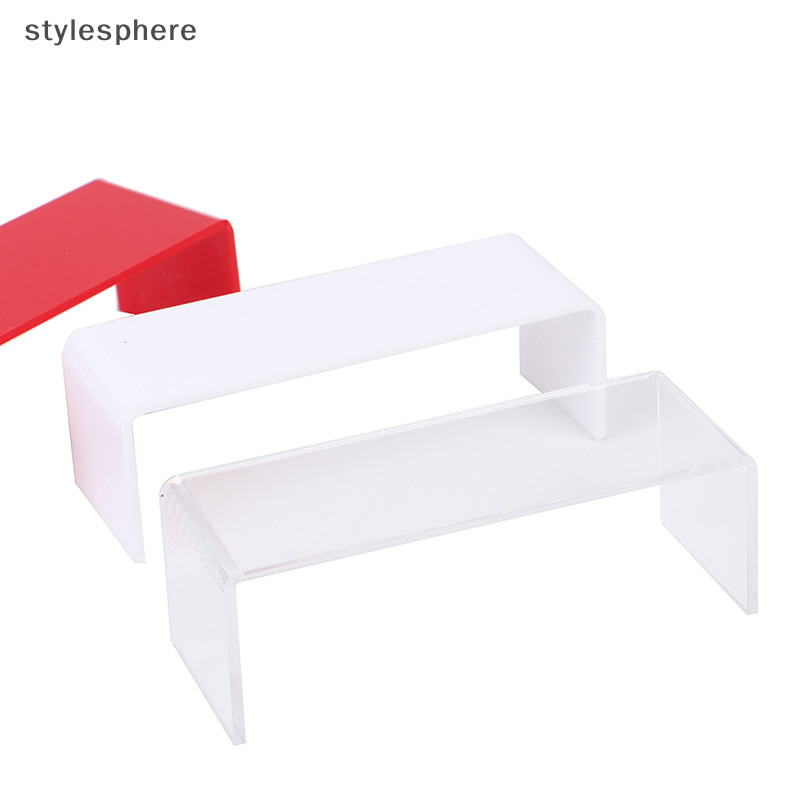 [Stylesphere] 3 ชิ้น/เซ็ต 3 มม.อะคริลิคขาตั้งจอแสดงผลเครื่องประดับตู้โชว์ชั้นเก็บชั้นวางผู้ถือ [th]